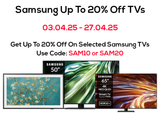 Samsung Up To 20% Off Selected TVs 2025