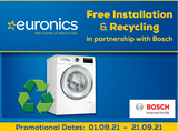 Free Installation & Recycling in partnership with Bosch