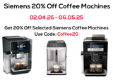 Siemens 20% Off Selected Coffee Machines 2025