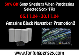 50% Off Sony Speaker With Selected Sony TVs
