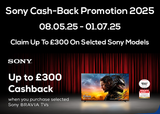 Sony Cash-Back Promotion 2025