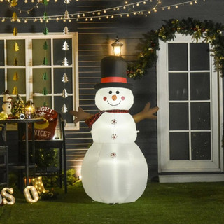 844-293V70 HOMCOM 1.8m LED Outdoor Inflatable Snowman