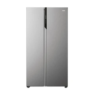 Haier HSR5918DNMP 90.5cm 70/30 Frost Free Fridge Freezer - Pt. Inox