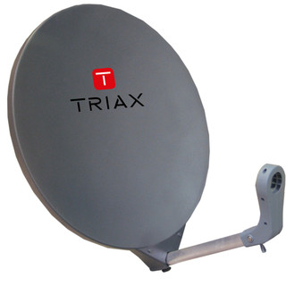 DAP711 Triax Fibre Glass Dish grey Pole mount dish