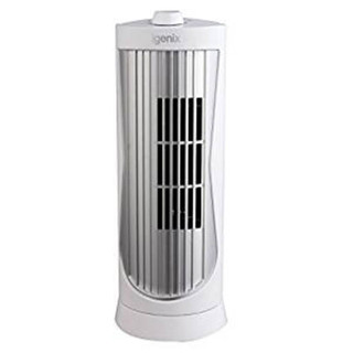 DF0020WH Mini Tower Fan, Oscillating - 12 Inch - White