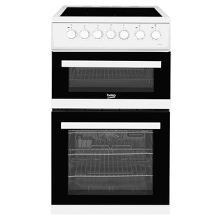 EDVC503W Beko 50cm Double Oven Electric Cooker