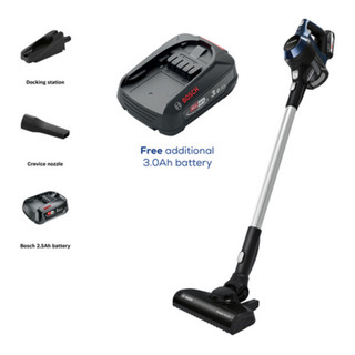 BBS611GBKIT Bosch BBS611GB Cordless Vacuum Cleaner - 30 Minute Run Time - Black - PLUS Additional Battery BBS611GBKIT Bosch BBS611GB Cordless Vacuum Cleaner - 30 Minute Run Time - Black - PLUS Additional Battery