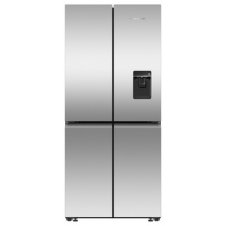 Fisher & Paykel RF500QNUX1 79cm Wifi Connected Plumbed Quad Door Frost Free Fridge Freezer - Stainle