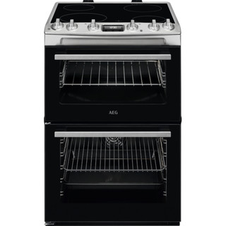 AEG CCX6530ACM 60cm Double Oven Electric Cooker with Ce