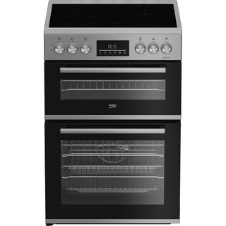 Beko EDC6731S 60cm Double Oven Electric Cooker with Vit