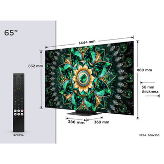 TCL 65Q7C-UK 65" 4K QD-Mini LED UHD Smart Google TV