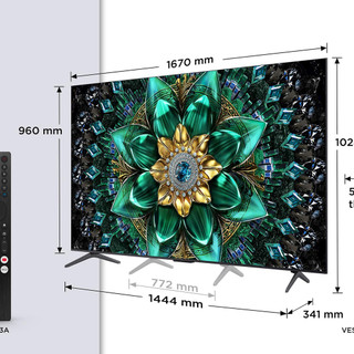 TCL 75Q6C-UK 75" 4K QD-Mini LED UHD Smart Google TV