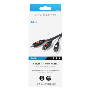46030 Vivanco Audio Jack - Phono 1.5m