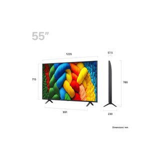 55NANO80A6B.AEK 2025 LG NANO80A6B 55" NanoCell LED 4K Smart TV