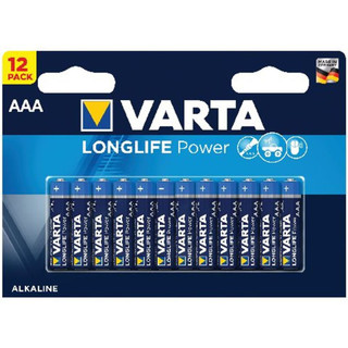 4903-12 Varta High Energy AAA Batteries 12 Pack