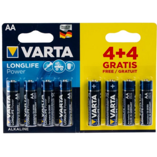 4906620448 Varta High Energy AA Batteries 4+4