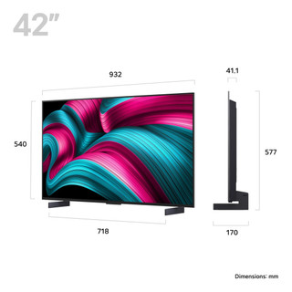 OLED42C55LA- 2025 LG C5 42" OLED Evo AI 4K Smart TV