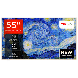 TCL 55A300W-UK 55" 4K Ultra HD TCL NXTVISION QLED PRO H