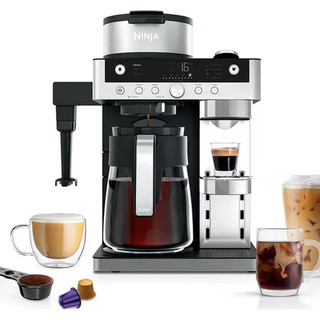 Ninja CFN802UK Espresso & Filter Coffee Machine - Silve