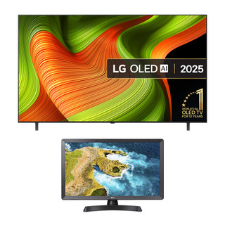 OLED77B56-24 2025 LG B5 77" OLED AI 4K Smart TV with 24" HD Ready TV
