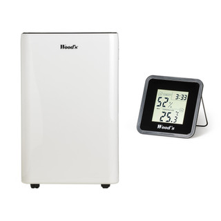 Woods MRD20GWKIT Dehumidifier with Free Hygrometer - Wh
