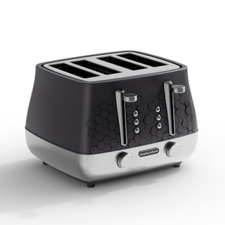 Morphy Richards 243020 Cassini 4-Slice Toaster Moonless Night - Black
