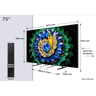 TCL 75A400M-UK 75" QD-MINI LED TV