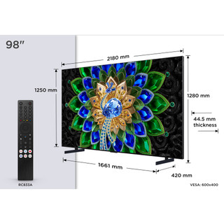 TCL 98A400U-UK 98" QD-MINI LED TV