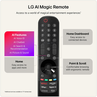 OLED48G66LS- LG OLED48G66LS.AEK 48" 4K OLED evo AI Stand version Sma