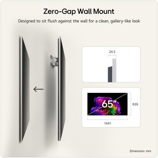 OLED65G64LW- LG OLED65G64LW.AEK 65" 4K OLED evo AI Wall mount versio