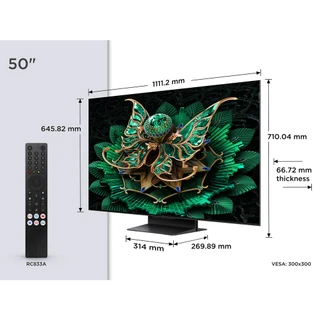 TCL 50C7K-UK 50" 4K QD-MINI LED UHD TV