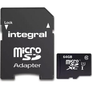 868688 64 GB Integral Micro SD with Adapter
