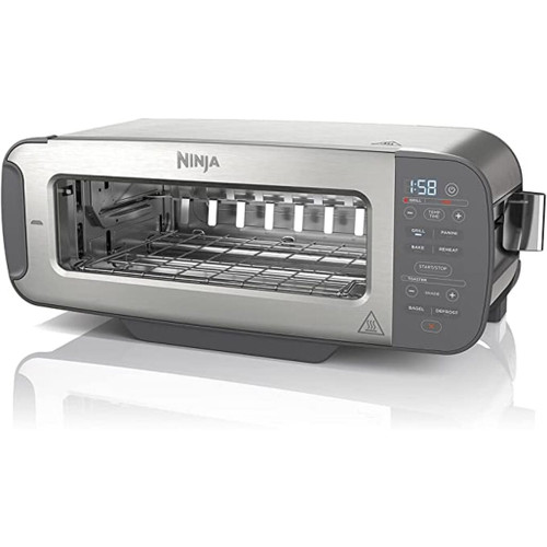 Ninja ST202UK 3-in-1 2 Slice Toaster - Grill and Panini Press - Stainless Steel
