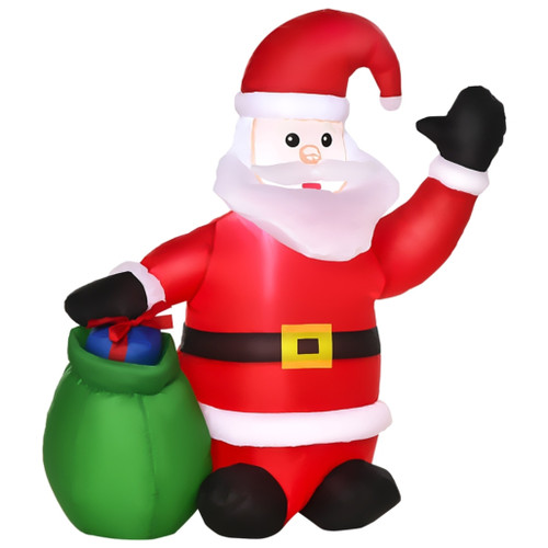 844-005 HOMCOM 120cm LED Outdoor Inflatable Santa