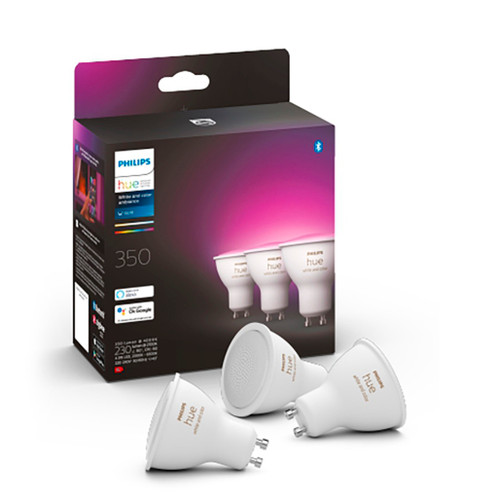929001953115 Philips Hue Colour Ambiance Smart Spotlight 3PK GU10