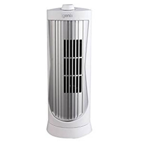 DF0020WH Mini Tower Fan, Oscillating - 12 Inch - White