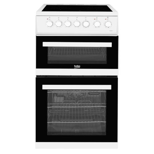 EDVC503W Beko 50cm Double Oven Electric Cooker