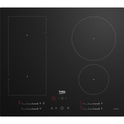 Beko HIIP64530UFT 59cm Electric Hob - Black