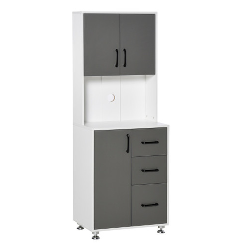 835-341 Simple Grey - Kitchen Cabinet w/Countertop - Grey