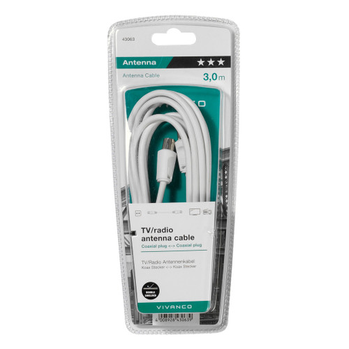 43063 Aerial Coax Lead 3m