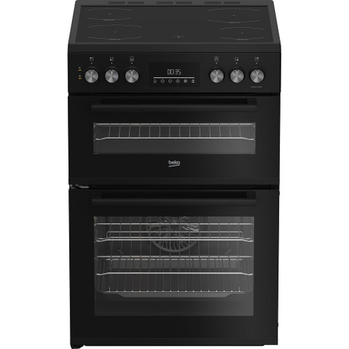 Beko EDC6731K 60cm Double Oven Electric Cooker with Vit