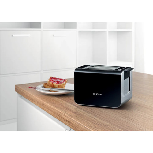 Bosch Styline TAT8613NGB 2 Slice Toaster -Black