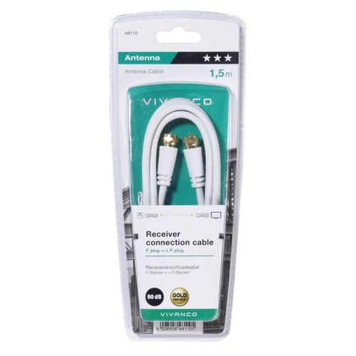 48110 Satellite Coax Cable F Type 1.5m