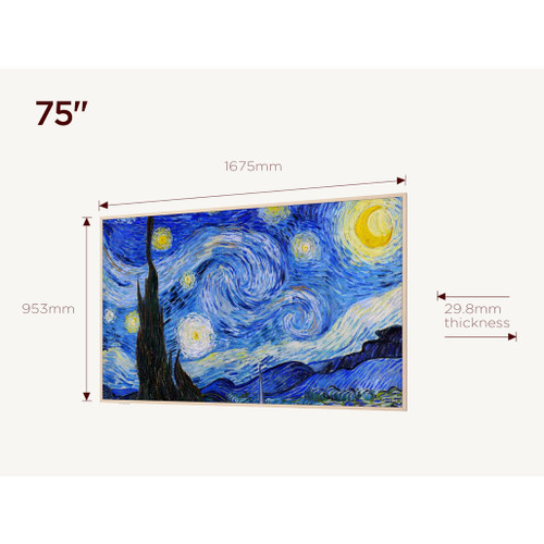 TCL 75A300W-UK 75" 4K Ultra HD TCL NXTVISION 7QLED PRO