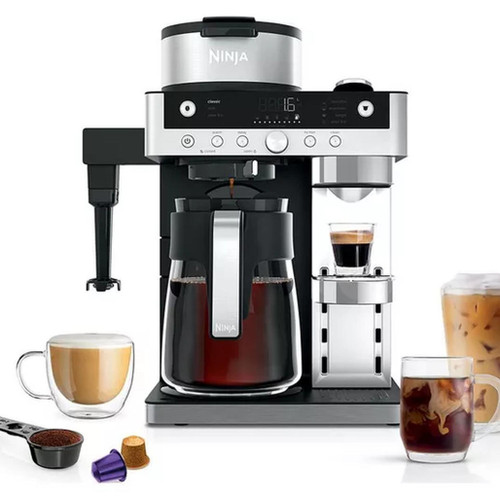 Ninja CFN802UK Espresso & Filter Coffee Machine - Silve