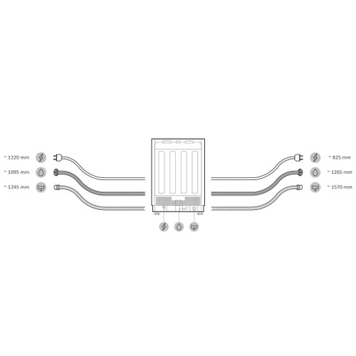 XS4A4M4BB-80 Haier XS 4A4M4BB-80 Built In Dishwasher - 14 Place Sett