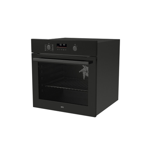 AEG OU5PB40XK 59.6cm Built In Electric Single Oven - Bl