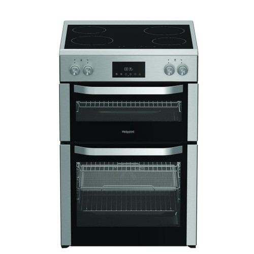 Hotpoint HDME6VDC2AX 60cm Double Oven Electric Cooker w