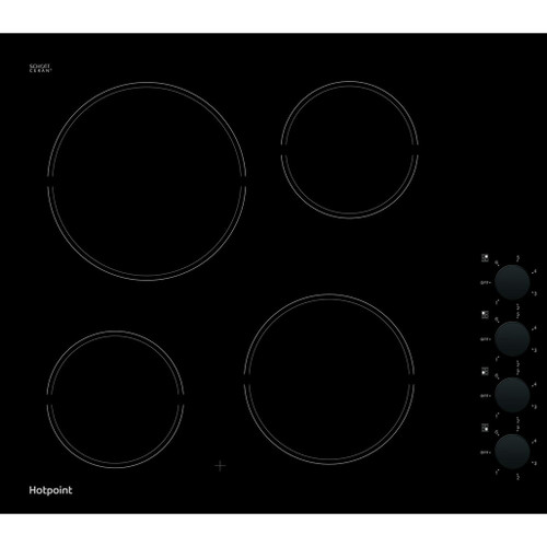 Hotpoint HR620RH 58cm Ceramic Hob - Black