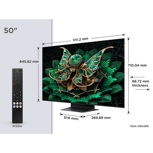 TCL 50C7K-UK 50" 4K QD-MINI LED UHD TV